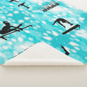 Gymnastics Personalized Sherpa Blanket Deken (3/4)
