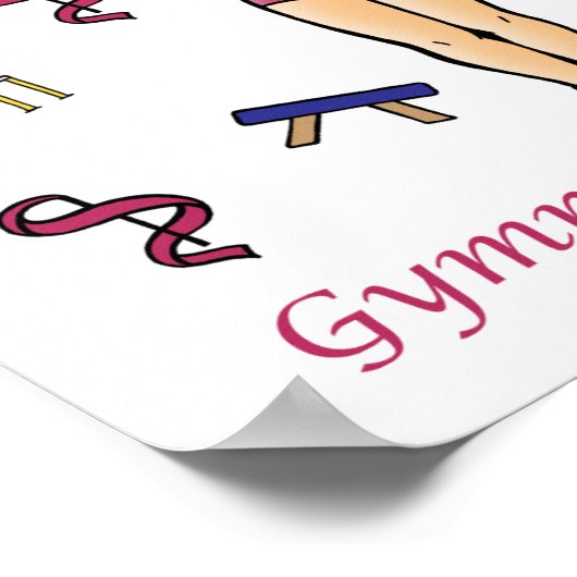 Gymnastics Princess Poster (Hoek)
