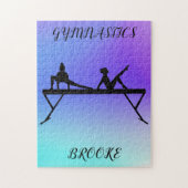 GYMNASTICS PUZZLE avec gymnaste et nom personnalis (Vertical)