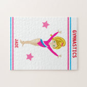  GYMNASTICS PUZZLE FOR GIRLS PERSONALIZED (Horizontal)