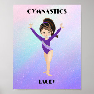 GYMNASTICS RAINBOW GIRLS Persoonlijk Poster