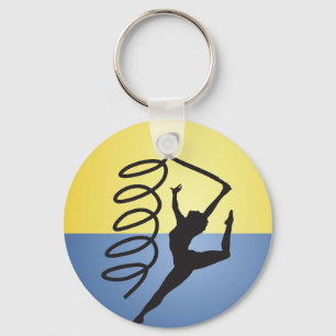 Gymnastics Ribbon Routine Sleutelhanger