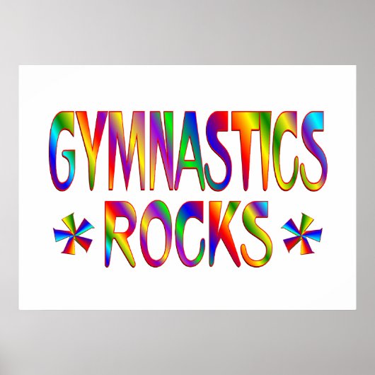 GYMNASTICS ROCKS POSTER (Voorkant)