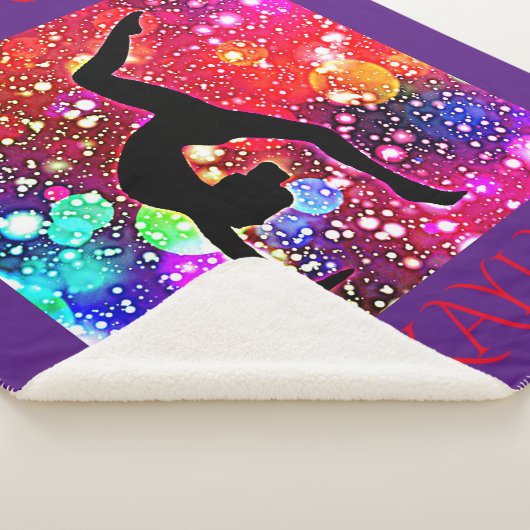 GYMNASTICS SHERPA MEDIUM BLANKET MET NAAM. SHERPA DEKEN (3/4)