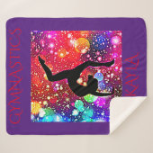 GYMNASTICS SHERPA MEDIUM BLANKET MET NAAM. SHERPA DEKEN (Voorkant (horizontaal))