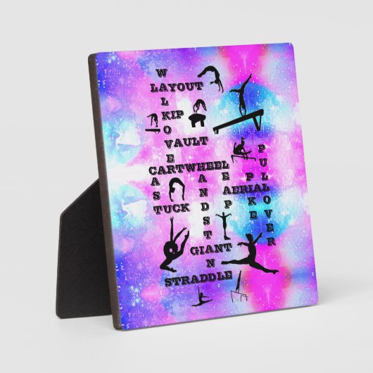 Gymnastics Skills Tablette en plaques with Easel (Recto)