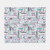 GYMNASTICS VOLLEDIG QUILT FLEECE DEKEN (Voorkant (Horizontaal))