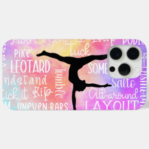 Gymnastics Words Rainbow Ombre iPhone 15 Pro Max Hoesje