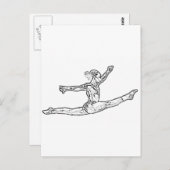 Gymnastiek 2 briefkaart (Voorkant / Achterkant)