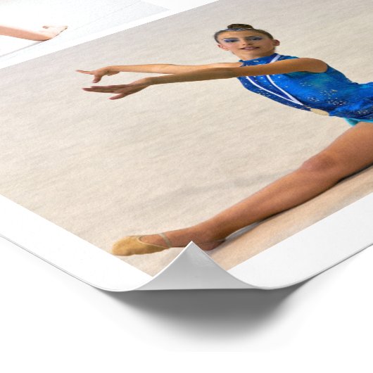 Gymnastiek 9 Fotocollage Gepersonaliseerd Poster (Hoek)