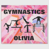 Gymnastiek Abstract grote afdrukken Cadeaupapier (Vlak)