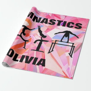 Gymnastiek Abstract grote afdrukken Cadeaupapier