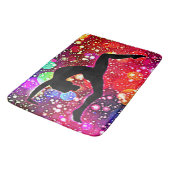 Gymnastiek Abstracte Bubble Dot Handstandaard Pose Badmat (Gekanteld)