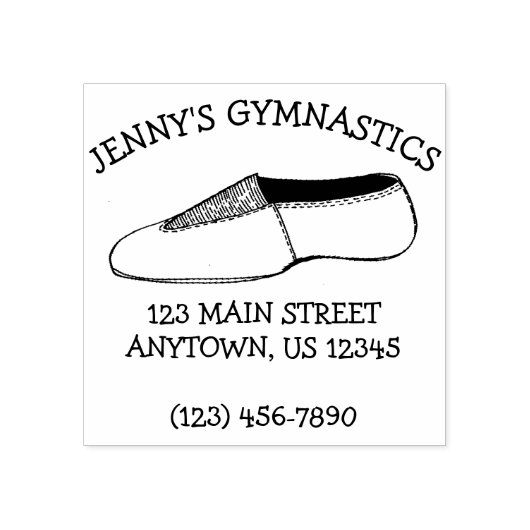 Gymnastiek Acro Acrobat Tumbling Persoonlijk Rubberstempel (Afrduk)