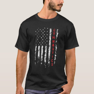 gymnastiek amerikaanse vlag 4e juli gymnast p t-shirt
