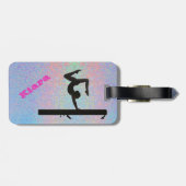 Gymnastiek Bagagelabel - Gepersonaliseerd (Achterkant horizontaal)