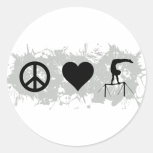 Gymnastiek (Bars) Ronde Sticker
