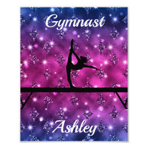Gymnastiek Beam Glam Foto Afdruk