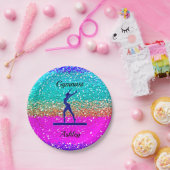 Gymnastiek Beam     SparklePaper-Bord Papieren Bordje (Feest)