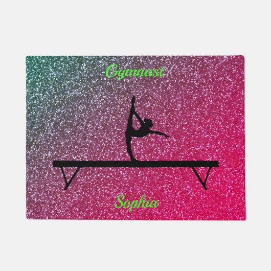 Gymnastiek Beam Watermelon Sparkle Deurmat (Voorkant)