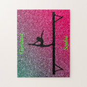 Gymnastiek Beam Watermelon Sparkle Legpuzzel (Verticaal)