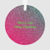 Gymnastiek Beam Watermelon Sparkle Ornament (achterkant)