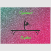 Gymnastiek Beam Watermelon Sparkle Tissuepapier (Voorkant)