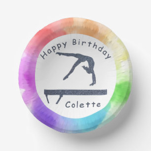 Gymnastiek Birthday Balance Bam Waterverf Splash Papieren Kommen