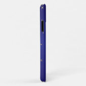 Gymnastiek Blauw met gouden Sparkle Case-Mate iPhone Case (Achterkant/rechts)