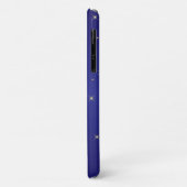 Gymnastiek Blauw met gouden Sparkle Case-Mate iPhone Case (Achterkant/links)