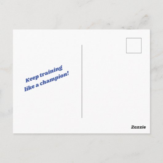 Gymnastiek Briefkaart voor meisjes die van Gymnast (Achterkant)