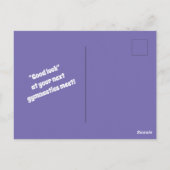 Gymnastiek Briefkaart voor meisjes die van Gymnast (Achterkant)