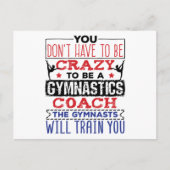 Gymnastiek Coach Funny Appreciation Gift Crazy Briefkaart (Voorkant)