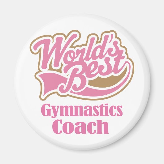 Gymnastiek Coach Gift Magneet (Voorkant)