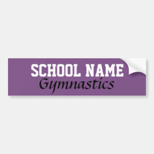 Gymnastiek - Creëer Uw eigen schoolgeest Bumpersticker