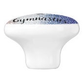Gymnastiek Custom Rood Wit Blauw Keramische Pull Keramische Knop (Zijkant)