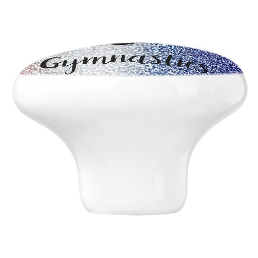 Gymnastiek Custom Rood Wit Blauw Keramische Pull Keramische Knop (Zijkant)