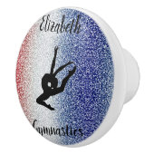 Gymnastiek Custom Rood Wit Blauw Keramische Pull Knop (Rechts)