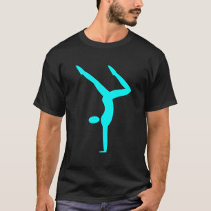 Gymnastiek - Cyaan T-shirt