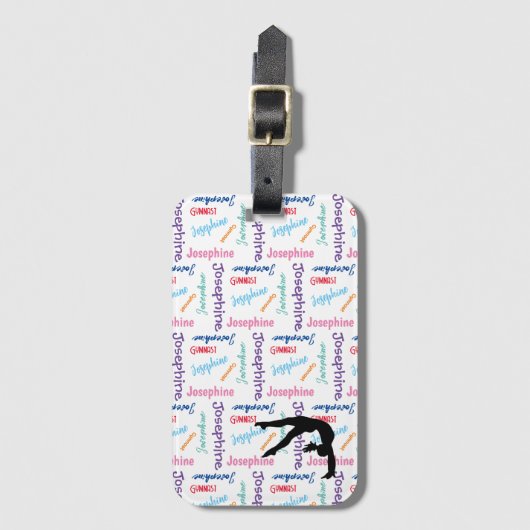 Gymnastiek Dans juichen Haar Naam & Sport Overal Bagagelabel