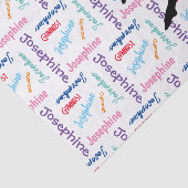 Gymnastiek Dans juichen Haar Naam & Sport Overal Tissuepapier (Detail)