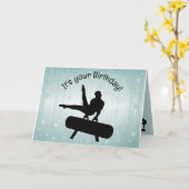 Gymnastiek Design Wenskaart Kaart (Gele Bloem)