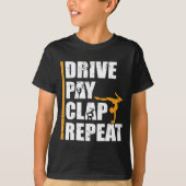 Gymnastiek Dochter Vader betaalt drive Clap Pap T-shirt (Voorkant)