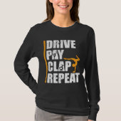 Gymnastiek Dochter Vader betaalt drive Clap Pap T-shirt (Voorkant)