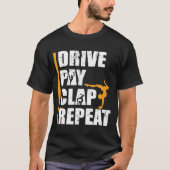 Gymnastiek Dochter Vader betaalt drive Clap Pap T-shirt (Voorkant)
