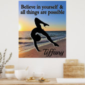 GYMNASTIEK DROMEN GEPERSONALISEERD POSTER (Keuken)