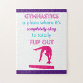 Gymnastiek een plek waar het oké is om uit te draa legpuzzel (Verticaal)