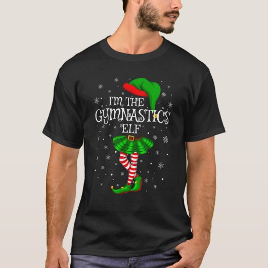 Gymnastiek Elf Kerstmis Matching Familie Vrouwen G T-shirt (Voorkant)