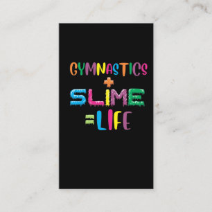 Gymnastiek en Slime Loving Kind Gymnast Athlet Visitekaartje