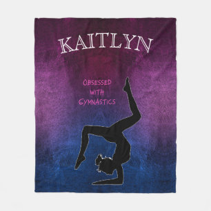 Gymnastiek geobsedeerd door fleece deken